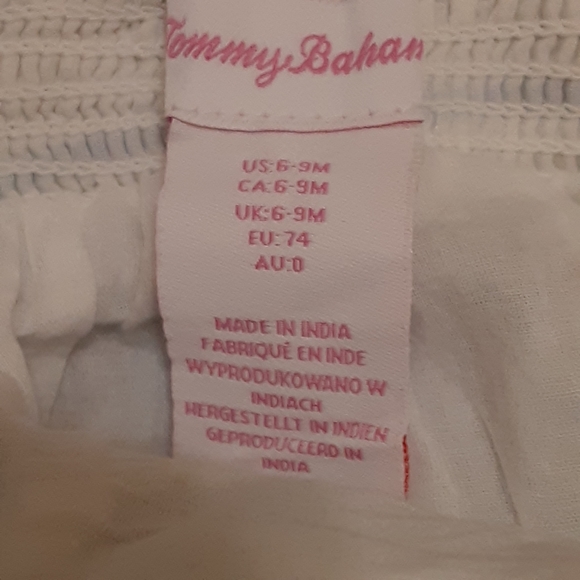 TOMMY BAHAMA 6 - 9 most Blue and White Lace & Embroidered Dresd - Picture 10 of 11